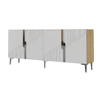 Dulăpior Hanah Home Evva 150 Sapphire Oak White Silver imaginea #6 — magazin online Desire.md