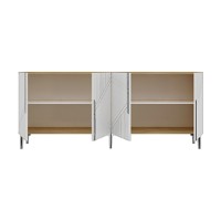 Dulăpior Hanah Home Evva 150 Sapphire Oak White Silver imaginea #8 — magazin online Desire.md