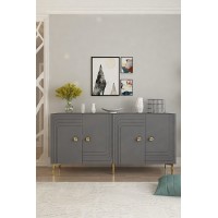Dulăpior Hanah Home Lessi 150 Anthracite imaginea #3 — magazin online Desire.md
