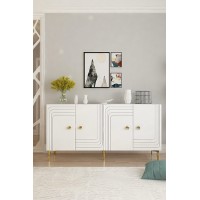 Dulăpior Hanah Home Lessi 150 White imaginea #3 — magazin online Desire.md