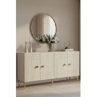 Dulăpior Hanah Home Lessi 150 White Travertine