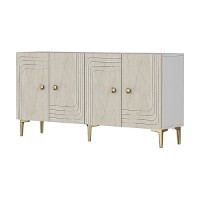Dulăpior Hanah Home Lessi 150 White Travertine imaginea #6 — magazin online Desire.md