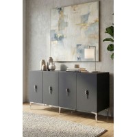 Dulăpior Hanah Home Salkim 150 Silver Anthracite