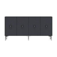 Dulăpior Hanah Home Salkim 150 Silver Anthracite imaginea #4 — magazin online Desire.md