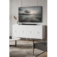 Dulăpior Hanah Home Salkim 150 Silver White imaginea #2 — magazin online Desire.md