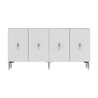 Dulăpior Hanah Home Salkim 150 Silver White imaginea #3 — magazin online Desire.md