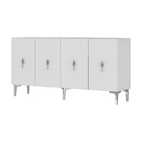 Dulăpior Hanah Home Salkim 150 Silver White imaginea #4 — magazin online Desire.md