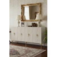 Dulăpior Hanah Home Salkim 150 White Gold Travertine