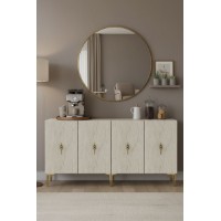 Dulăpior Hanah Home Salkim 150 White Gold Travertine imaginea #2 — magazin online Desire.md