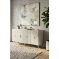 Dulăpior Hanah Home Salkim 150 White Silver Travertine