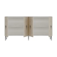 Dulăpior Hanah Home Salkim 150 White Silver Travertine imaginea #5 — magazin online Desire.md