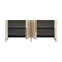 Dulăpior Hanah Home Evva 150 Anthracite Gold Travertine imaginea #6 — magazin online Desire.md