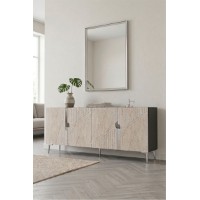 Dulăpior Hanah Home Evva 150 Anthracite Silver Travertine imaginea #3 — magazin online Desire.md