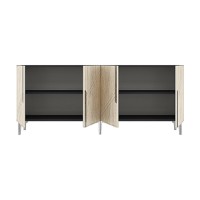 Dulăpior Hanah Home Evva 150 Anthracite Silver Travertine imaginea #6 — magazin online Desire.md