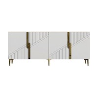 Dulăpior Hanah Home Evva 150 Sapphire Oak Gold White imaginea #5 — magazin online Desire.md