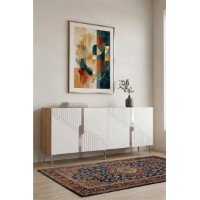 Dulăpior Hanah Home Evva 150 Sapphire Oak Silver White imaginea #3 — magazin online Desire.md
