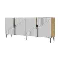 Dulăpior Hanah Home Evva 150 Sapphire Oak Silver White imaginea #4 — magazin online Desire.md