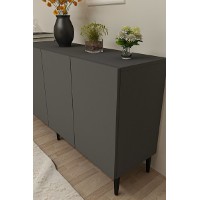 Dulăpior Hanah Home Apolos 150 Anthracite imaginea #5 — magazin online Desire.md