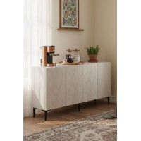 Dulăpior Hanah Home Apolos 150 White Travertine imaginea #2 — magazin online Desire.md