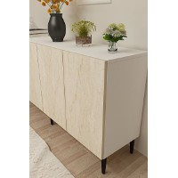 Dulăpior Hanah Home Apolos 150 White Travertine imaginea #5 — magazin online Desire.md