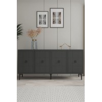 Dulăpior Hanah Home Yuka 180 Anthracite