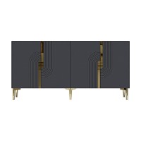 Dulăpior Hanah Home Meyra 180 Anthracite Gold imaginea #4 — magazin online Desire.md