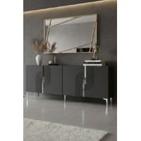 Dulăpior Hanah Home Meyra 180 Anthracite Silver imaginea #3 — magazin online Desire.md