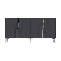 Dulăpior Hanah Home Meyra 180 Anthracite Silver imaginea #4 — magazin online Desire.md
