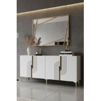 Dulăpior Hanah Home Meyra 180 White Gold imaginea #4 — magazin online Desire.md