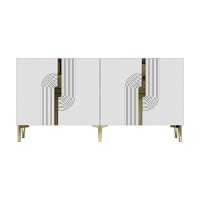 Dulăpior Hanah Home Meyra 180 White Gold imaginea #5 — magazin online Desire.md