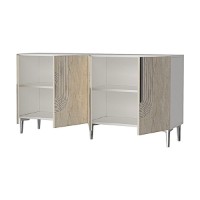Dulăpior Hanah Home Meyra 180 White Travertine Silver imaginea #6 — magazin online Desire.md