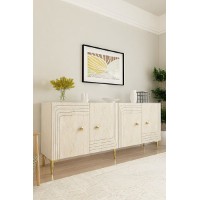 Dulăpior Hanah Home Lessi 180 White Travertine imaginea #3 — magazin online Desire.md