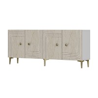 Dulăpior Hanah Home Lessi 180 White Travertine imaginea #5 — magazin online Desire.md