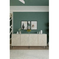 Dulăpior Hanah Home Ferrro 180 White Travertine