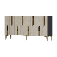 Dulăpior Hanah Home Nota 150 Anthracite Travertine Gold imaginea #4 — magazin online Desire.md