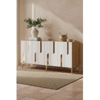 Dulăpior Hanah Home Nota 150 White Gold