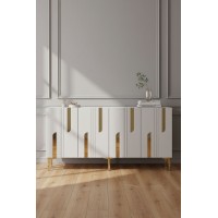 Dulăpior Hanah Home Nota 150 White Gold imaginea #2 — magazin online Desire.md