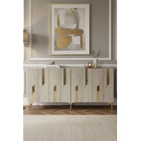 Dulăpior Hanah Home Nota 150 White Travertine Gold