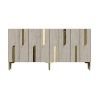 Dulăpior Hanah Home Nota 150 White Travertine Gold imaginea #5 — magazin online Desire.md