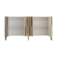 Dulăpior Hanah Home Nota 150 White Travertine Gold imaginea #6 — magazin online Desire.md