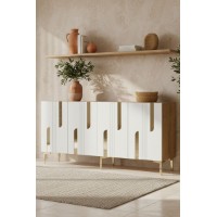 Dulăpior Hanah Home Nota 150 Sapphire Oak White Gold