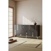 Dulăpior Hanah Home Nota 150 Anthracite Silver