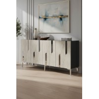 Dulăpior Hanah Home Nota 150 Anthracite Travertine Silver