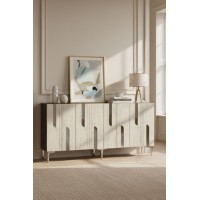 Dulăpior Hanah Home Nota 150 Anthracite Travertine Silver imaginea #3 — magazin online Desire.md