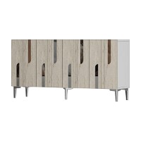 Dulăpior Hanah Home Nota 150 White Travertine Silver imaginea #4 — magazin online Desire.md