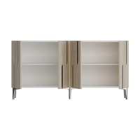 Dulăpior Hanah Home Nota 150 White Travertine Silver imaginea #6 — magazin online Desire.md