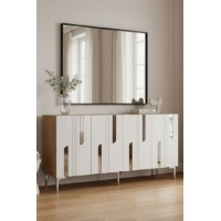 Dulăpior Hanah Home Nota 150 Sapphire Oak White Silver
