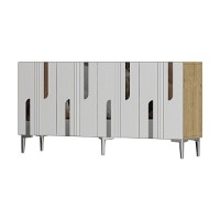 Dulăpior Hanah Home Nota 150 Sapphire Oak White Silver imaginea #4 — magazin online Desire.md