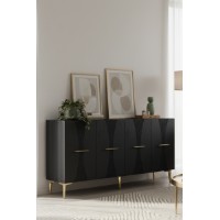 Dulăpior Hanah Home Slim 150 Anthracite Gold