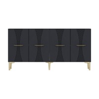 Dulăpior Hanah Home Slim 150 Anthracite Gold imaginea #5 — magazin online Desire.md